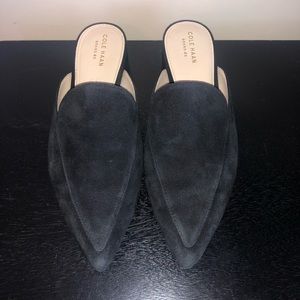 Black Suede Cole Haan Piper Mule Size 8